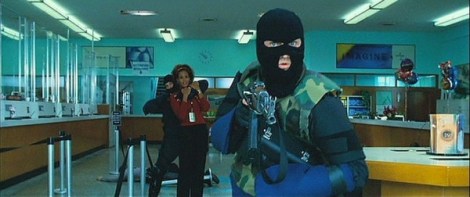 A bank robbery is neither the time nor the place to make personal discoveries. 